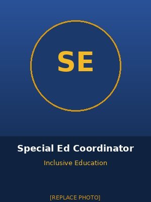 Special Ed Coordinator