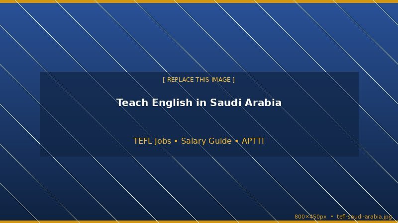 Teach English in Saudi Arabia